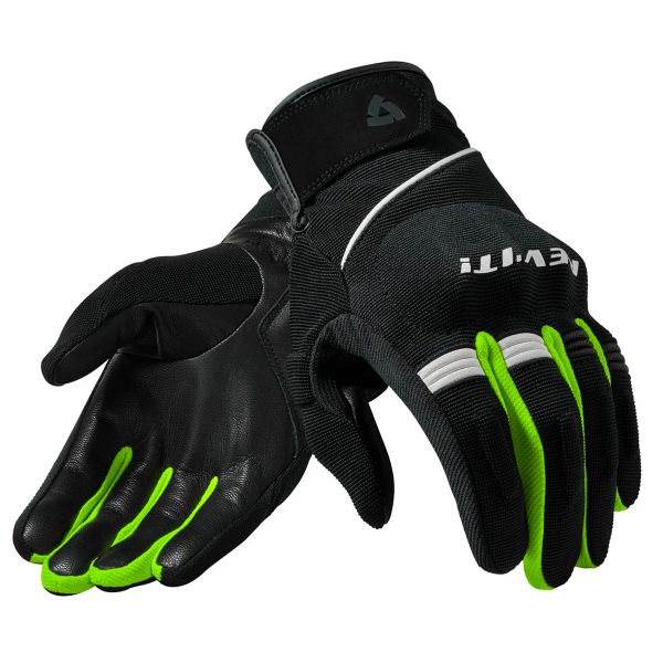 Guantes moto REV'IT Mosca Negro Amarillo Neon