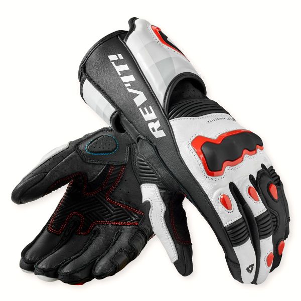 Guantes moto REV'IT Quantum 3 White Neon Red