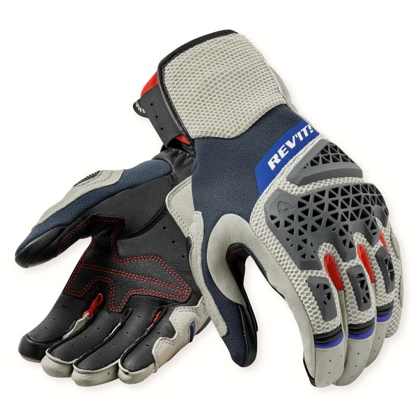 Guantes moto REV'IT Sand 5 Silver Red