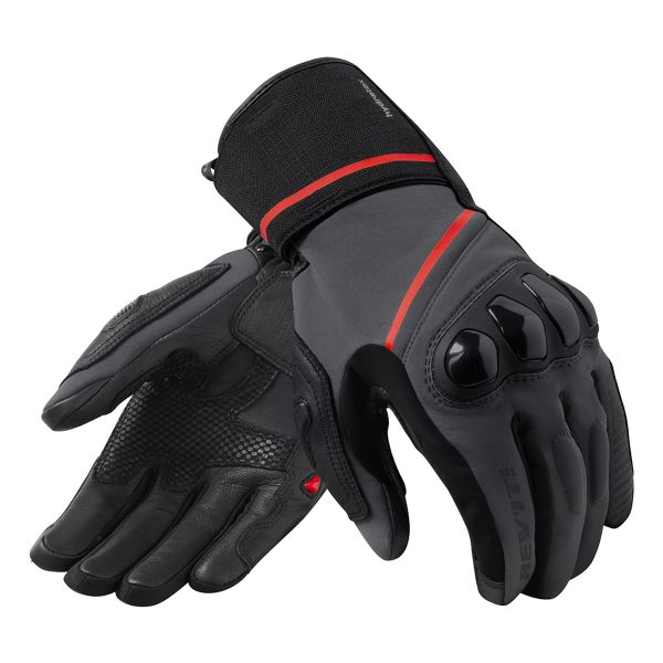 Guantes moto REV'IT Summit H2O Schwarz Grau Guantes moto REV'IT Summit H2O Schwarz Grau
