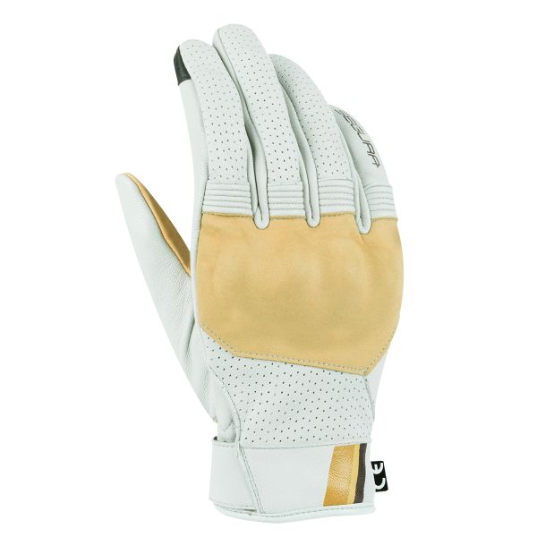 Guantes moto Segura Mojo Light Grey Beige Glove Guantes moto Segura Mojo Light Grey Beige Glove