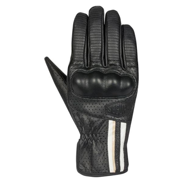 Guantes moto Segura Romeo Gloves Black White Guantes moto Segura Romeo Gloves Black White