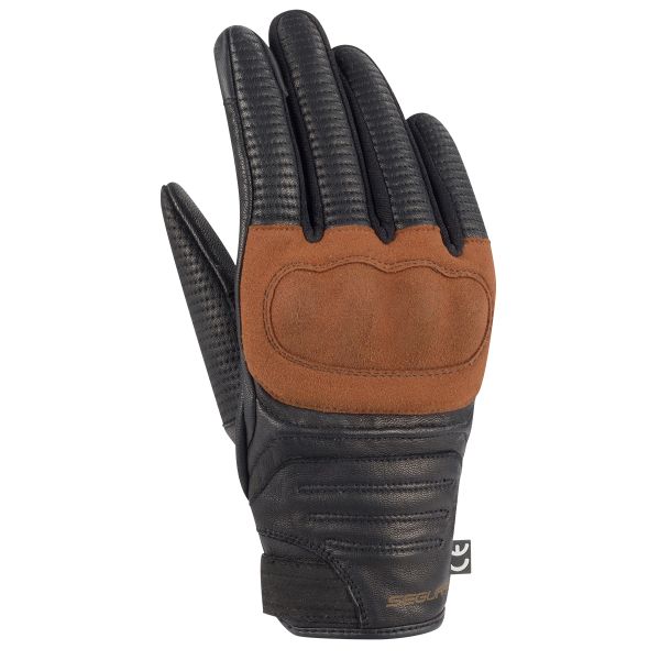 Guantes moto Segura Stoney Black Brown Guantes moto Segura Stoney Black Brown