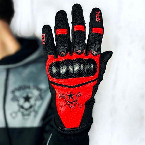 Guantes moto SPARTMOTARD Race White 07