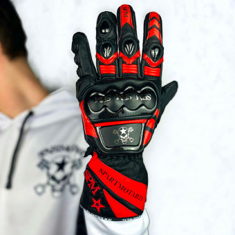 Guantes moto SPARTMOTARD Racing GP Red 11