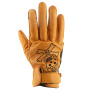 Guantes moto Von Dutch Bones Leather Gold Black