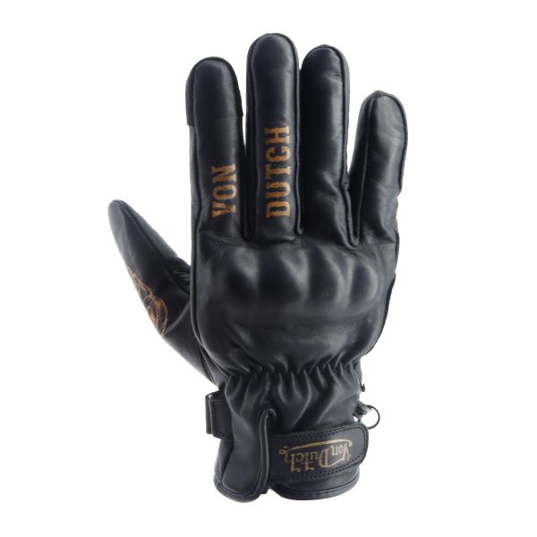 Guantes moto Von Dutch Flash Cuero Black