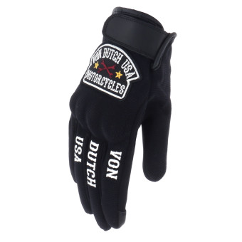 Guantes moto Von Dutch Key Air Mujer Negro Blanco