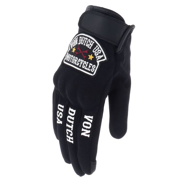 Guantes moto Von Dutch Key Air Mujer Negro Blanco