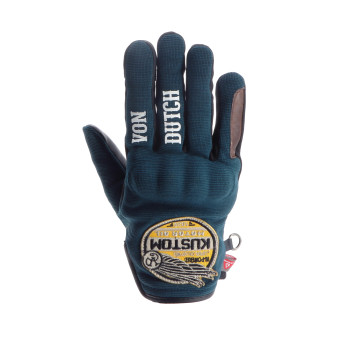 Guantes moto Von Dutch Magic Lady Blue Brown Guantes moto Von Dutch Magic Lady Blue Brown