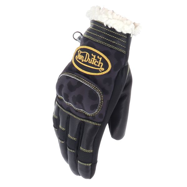 Guantes moto Von Dutch Palavas Air Oro Negro Leo
