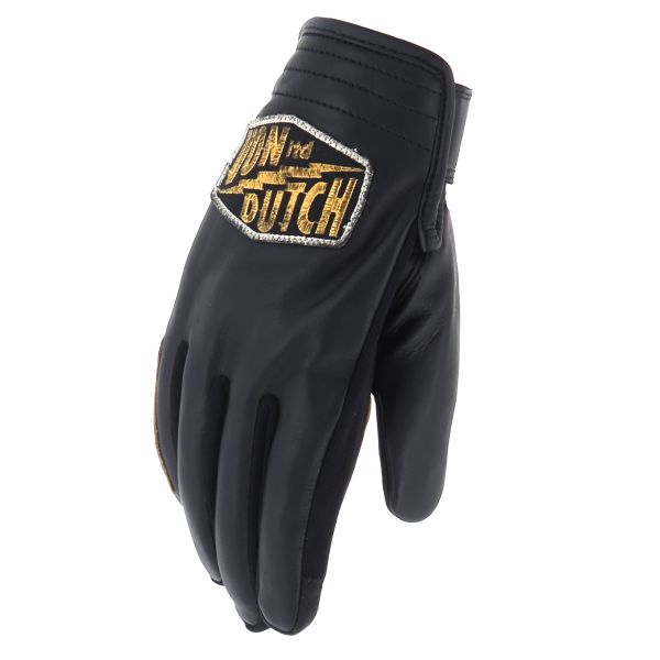 Guantes moto Von Dutch Storm Summer Negro Oro