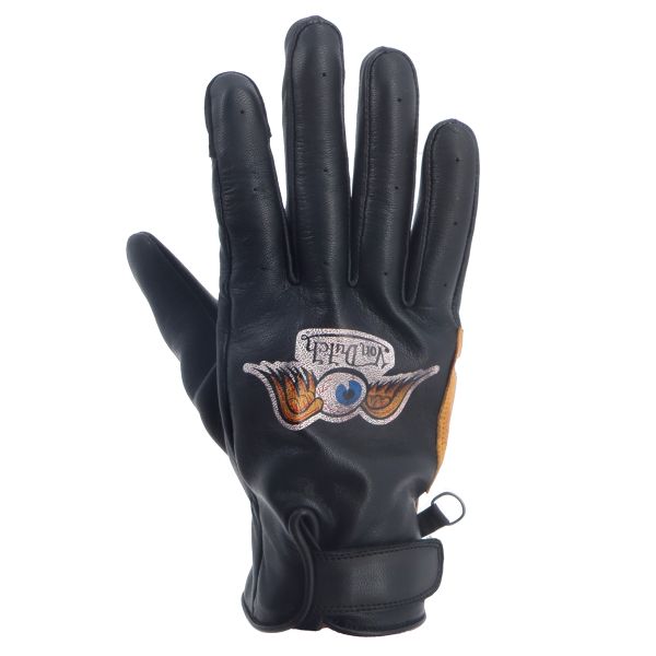 Guantes moto Von Dutch Vision Leather Gold Black