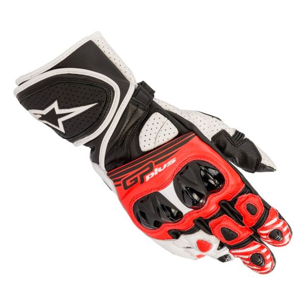 Guantes moto Alpinestars GP Plus R V2 Black White Bright Red