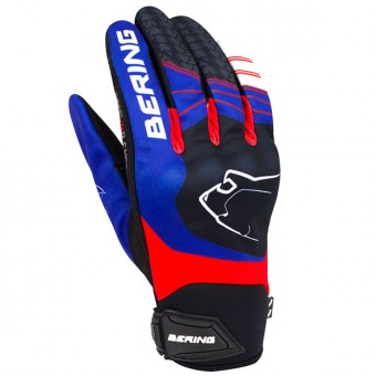 Guantes moto Bering Grissom Azul Blanco Rojo