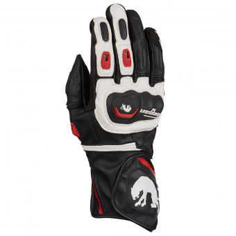Guantes moto Furygan Higgins Black White Red Guantes moto Furygan Higgins Black White Red