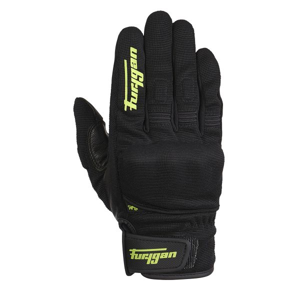 Guantes moto Furygan Jet D3O Black Green Fluo Guantes moto Furygan Jet D3O Black Green Fluo