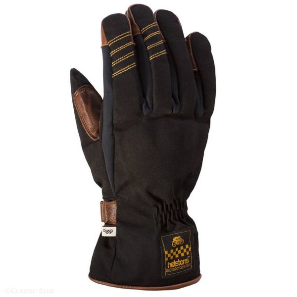 Guantes moto Helstons One Lady Negro Camel