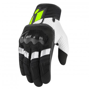 Guantes moto ICON Overlord Hi Viz Amarillo