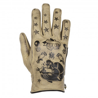 Guantes moto Helstons Panther Summer Beige Black