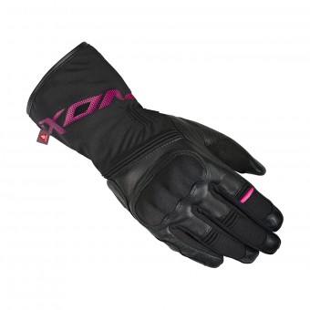 Guantes moto Ixon Pro Rescue Negro Fucsia Mujer