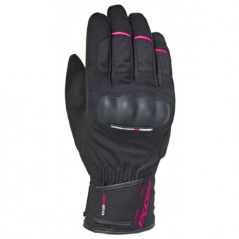 Guantes moto Ixon Pro Russel Negro Fucsia Mujer Guantes moto Ixon Pro Russel Negro Fucsia Mujer