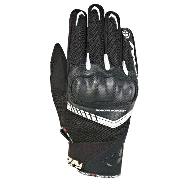 Guantes moto Ixon RS Loop 2 Negro Blanco