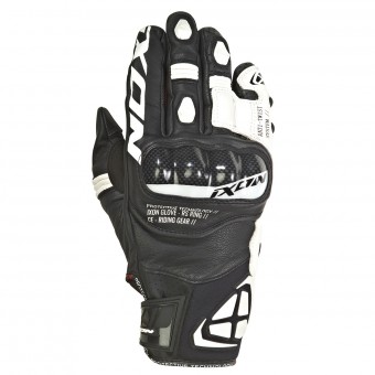Guantes moto Ixon RS Ring Negro Blanco