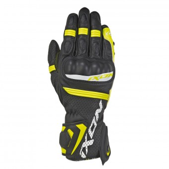 Guantes moto Ixon RS Tempo Air Negro Amarillo Vivo