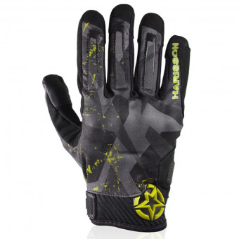 Guantes moto HARISSON Score Black Fluo