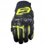 Guantes moto Five SF3 Negro Amarillo Fosforescente