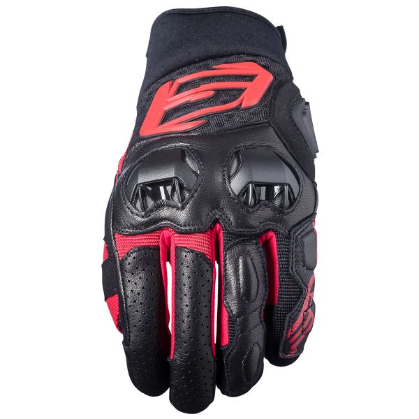 Guantes moto Five SF3 Negro Rojo Guantes moto Five SF3 Negro Rojo