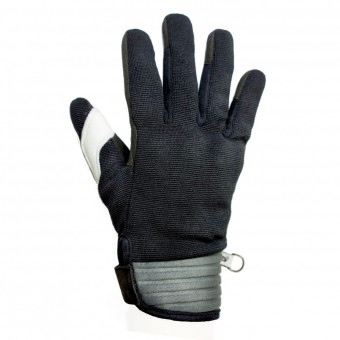 Guantes moto Helstons Simple Mujer Negro Gris