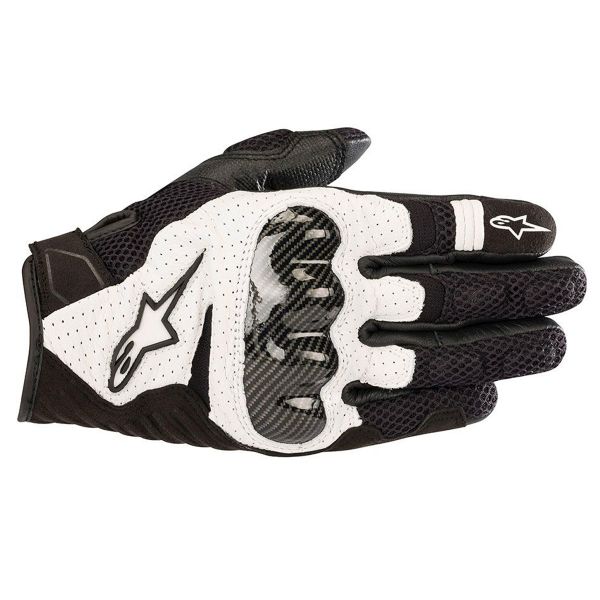 Guantes moto Alpinestars SMX-1 Air V2 Negro Blanco Guantes moto Alpinestars SMX-1 Air V2 Negro Blanco