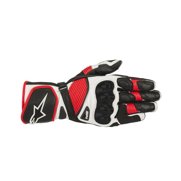 Guantes moto Alpinestars Sp-1 V2 Negro Blanco Rojo
