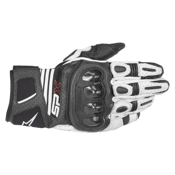 Guantes moto Alpinestars SP X Air Carbon V2 Negro Blanco Guantes moto Alpinestars SP X Air Carbon V2 Negro Blanco