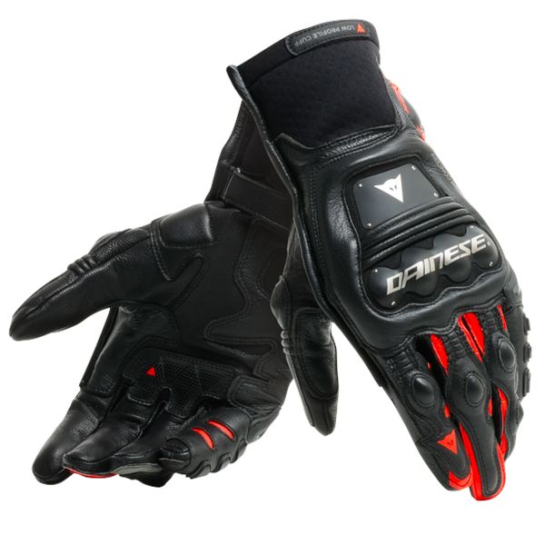 Guantes moto Dainese Steel-Pro In Black Red Fluo