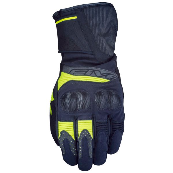 Guantes moto Five WFX2 WP Black Fluo Yellow