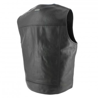 Soubirac Chaleco Cuero Negro