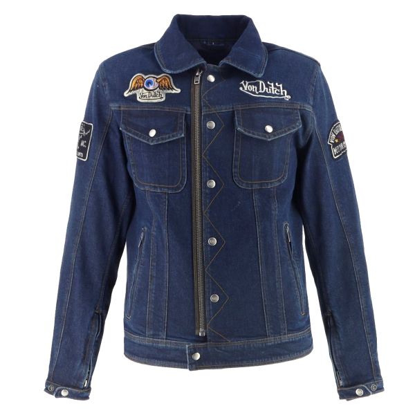 Chaleco moto Helstons West Denim Azul