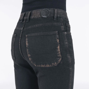 Knox Mujer Cartmel Kick Flare Regular Envejecido Negro �xido