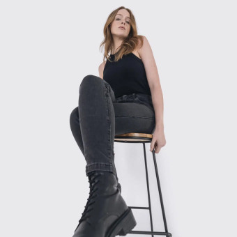 Knox Mujer Colton Skinny Regular Negro