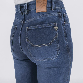 Knox Mujer Colton Skinny Regular Stone Wash Indigo