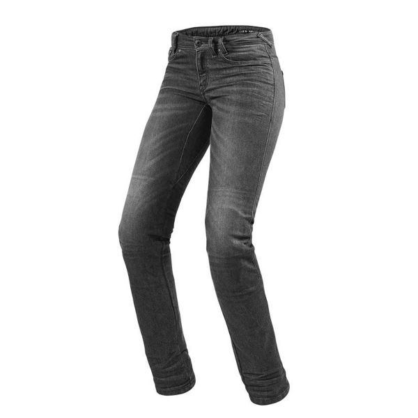 Jeans REV'IT Madison 2 Ladies Gris Oscuro Descolorido