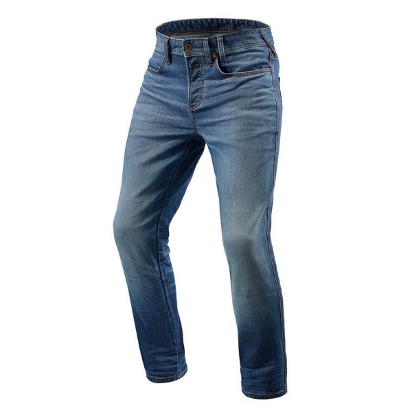 Jeans REV'IT Piston Azul Medio Descolorido