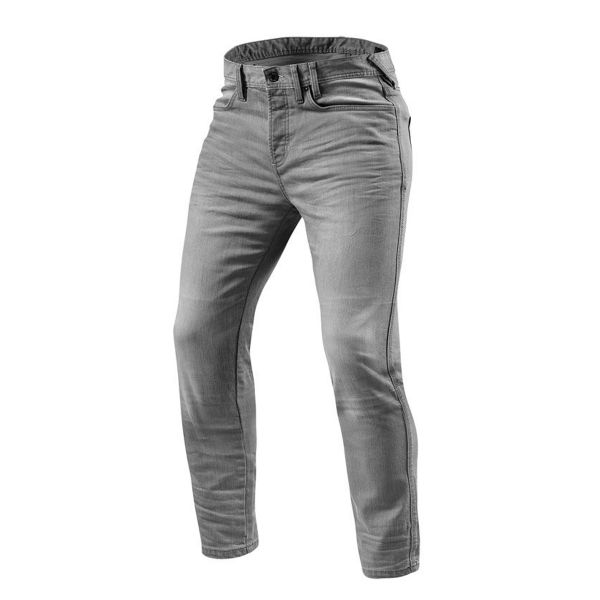 Jeans REV'IT Piston Gris Claro Descolorido