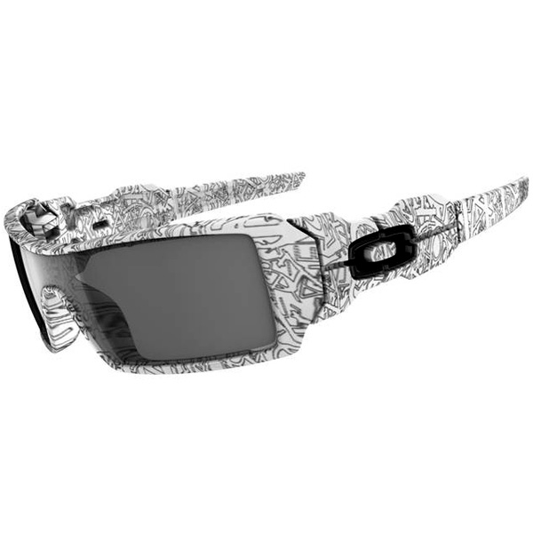 Gafas de sol Oakley Oil Rig White Text Print Paint