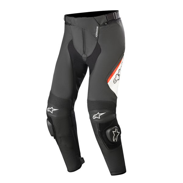 Pantalones moto Alpinestars Missile V2 Negro Blanco Rojo Fosforescente