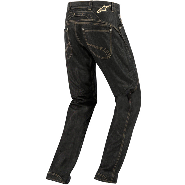 Pantalone Jeans Da Moto Motto Gallante Nero Con Rinforzi In Kevlar - Foto 4