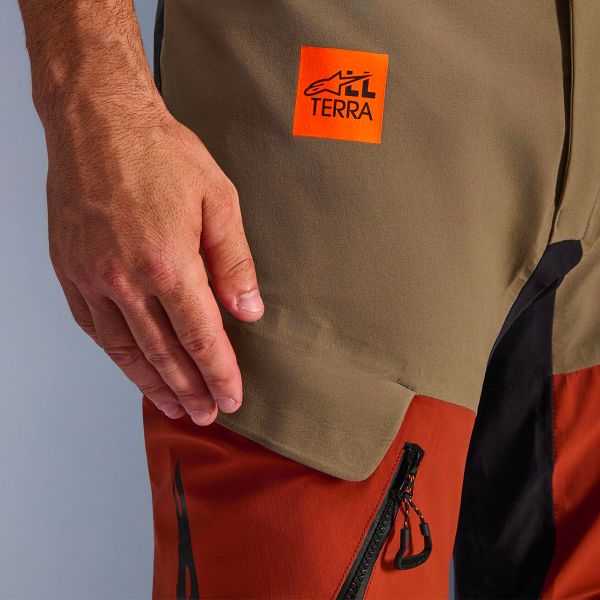 Alpinestars Halo Pro Drystar XF Laminated Pants Walnut Rust Black